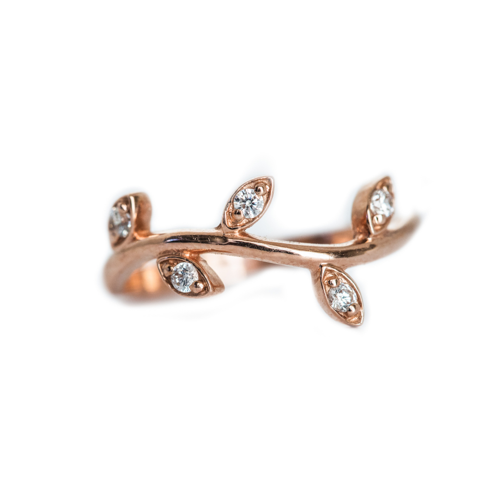 Ring - rosaguld / zirconia
