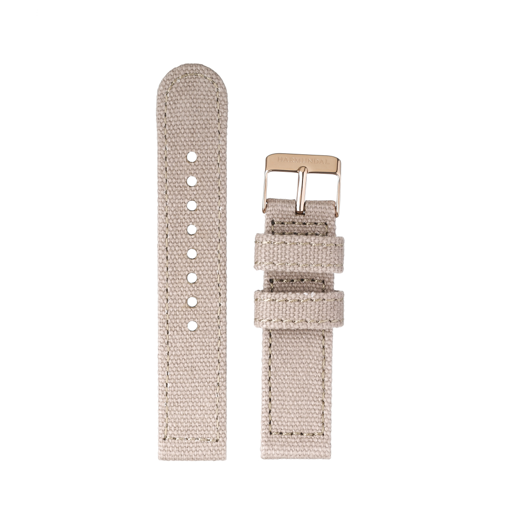Strap - Creme Canvas 20mm - Rosa