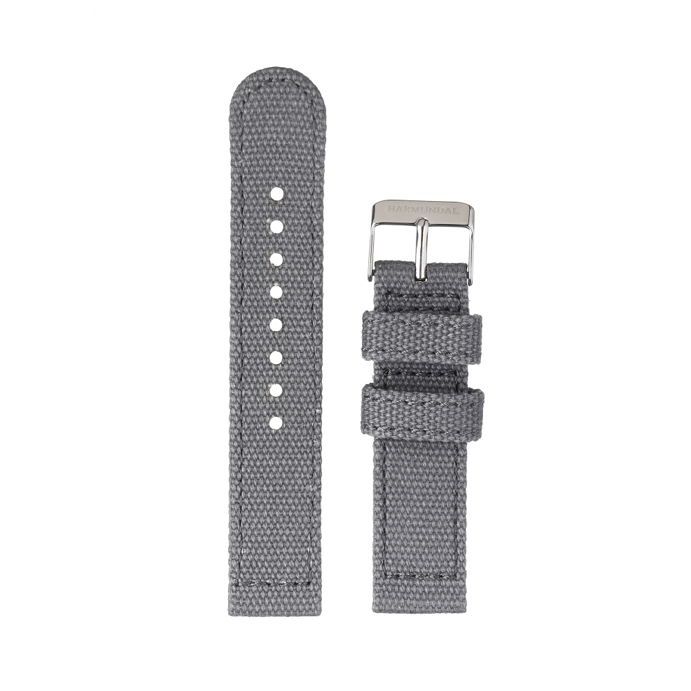 Strap - Space grey Canvas 20mm - Stål